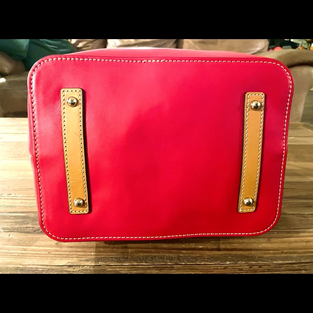 Dooney And Bourke Red Fairview Drawstring Purse - image 3